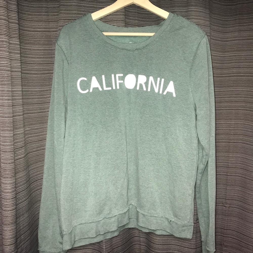 Well Worn green “California” sweater